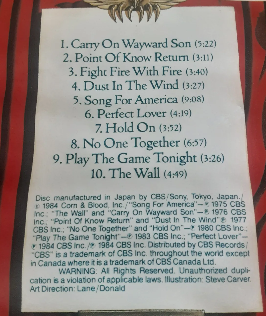 Kansas - The Best of Kansas CD image indicator(4)