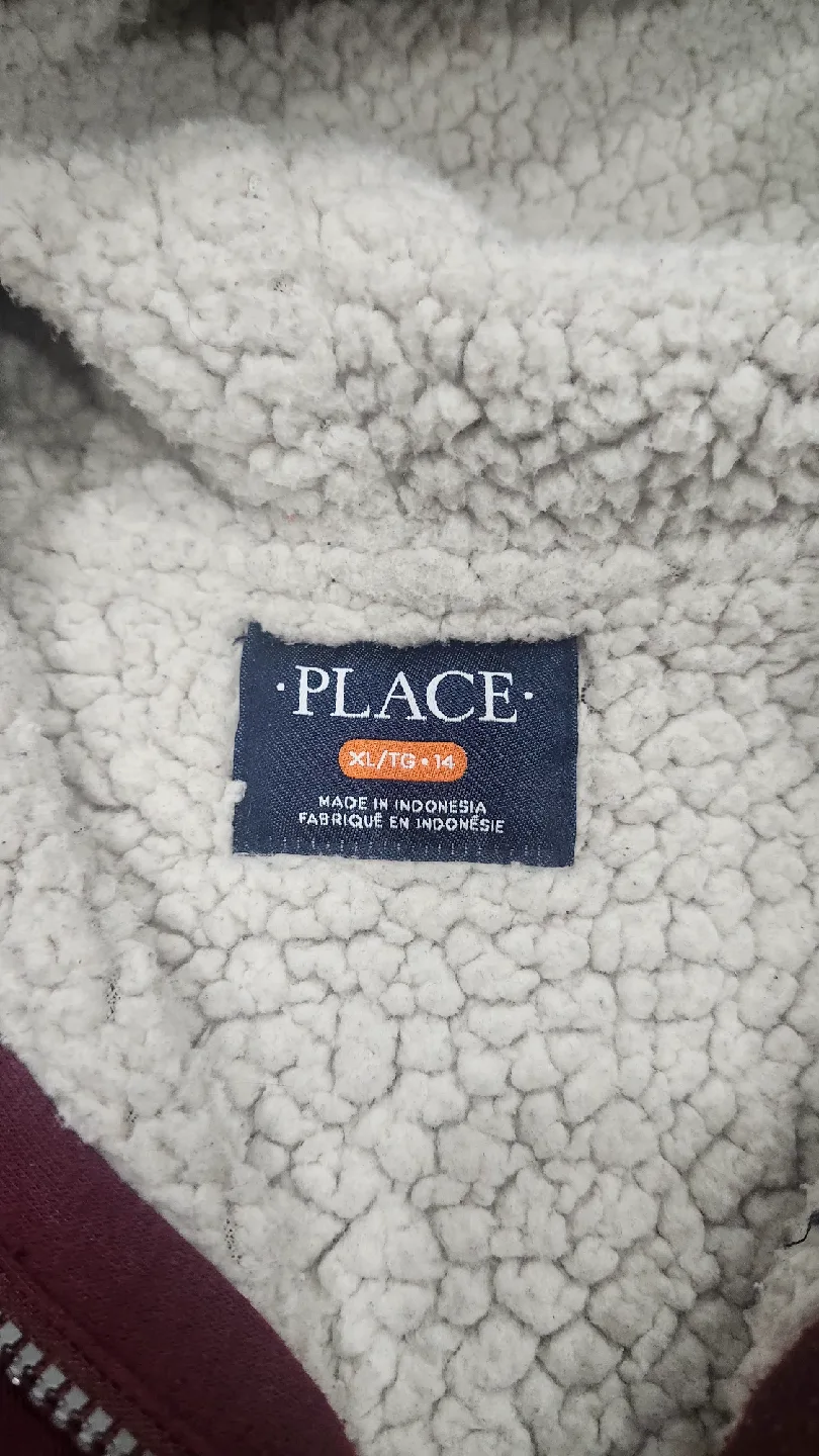 The Children's Place XL(14) Hooded Varsity Jacket image indicator(3)