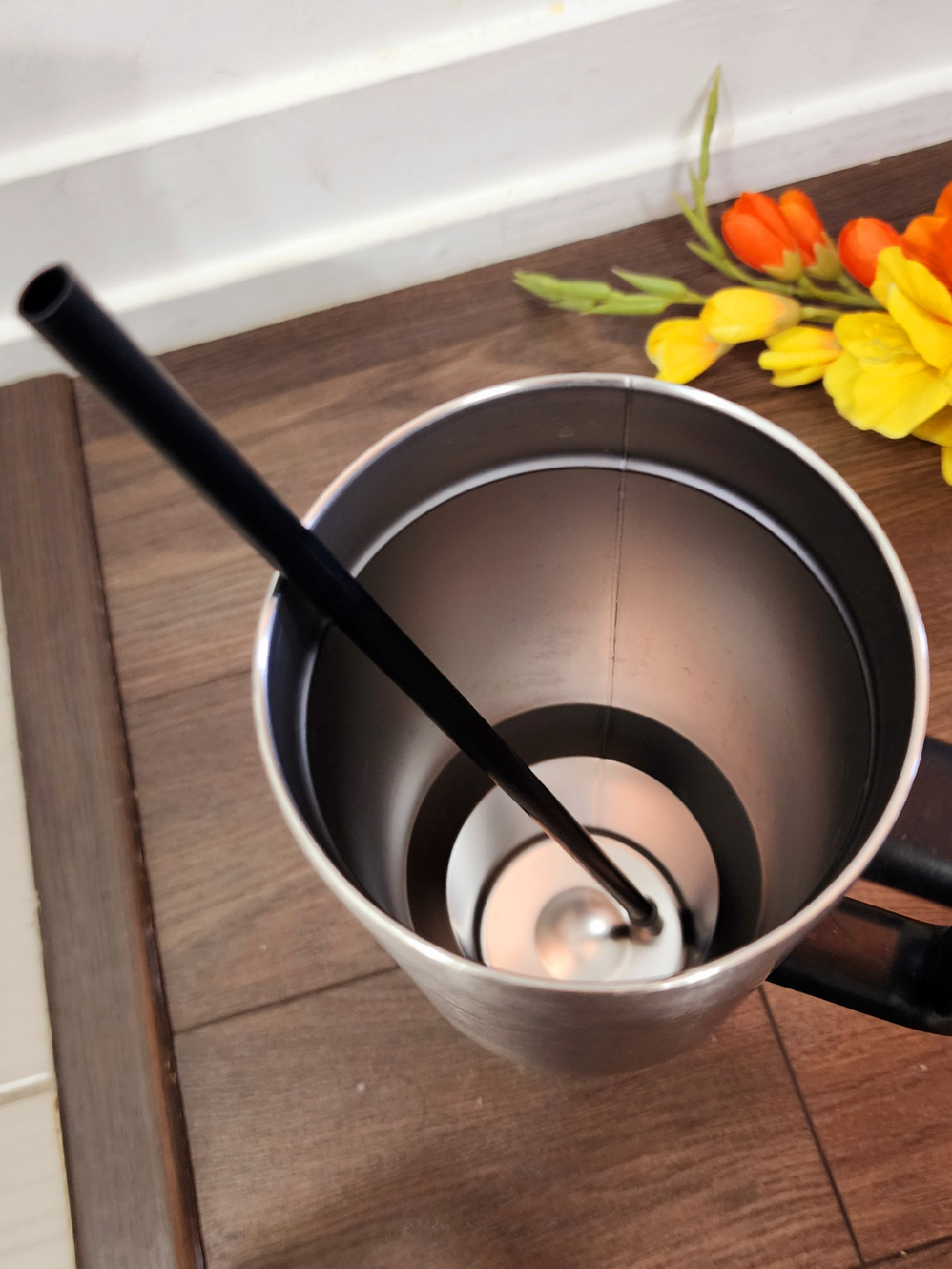 Stainless Steel Tumbler with Handle & Straw - photo 3