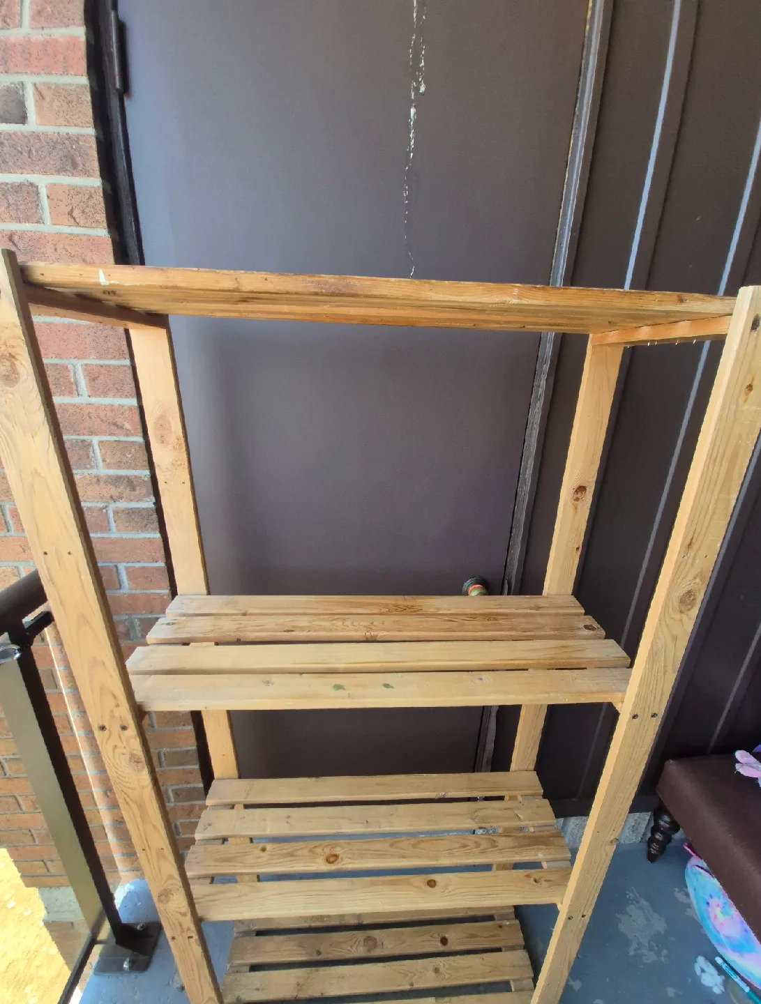 Open wooden shelf unit image indicator(2)