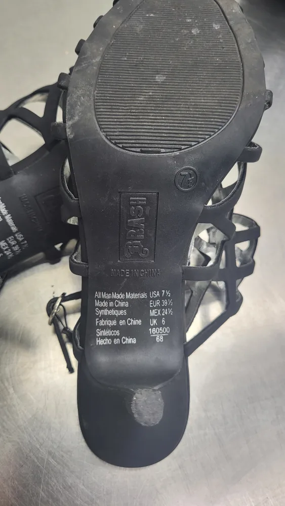 Brash Black Cage Heels - Size 7.5 image indicator(4)