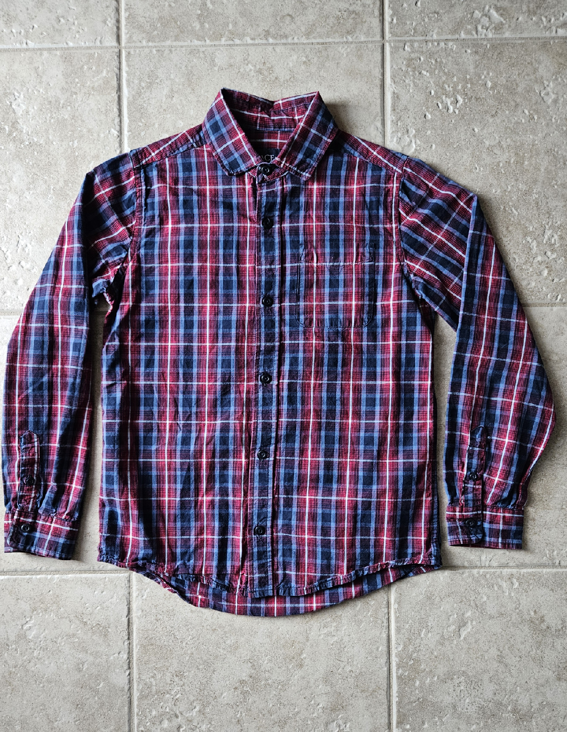 Size Large 10/12 - Children's Place Plaid Button-Down Shirt