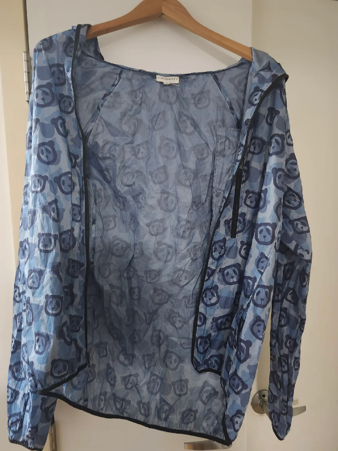 Diplomacy Panda Print Windbreaker Jacket image indicator(3)