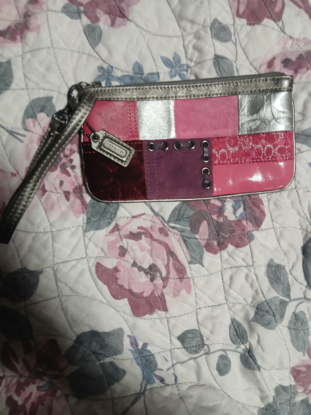 Coach Patchwork Wristlet