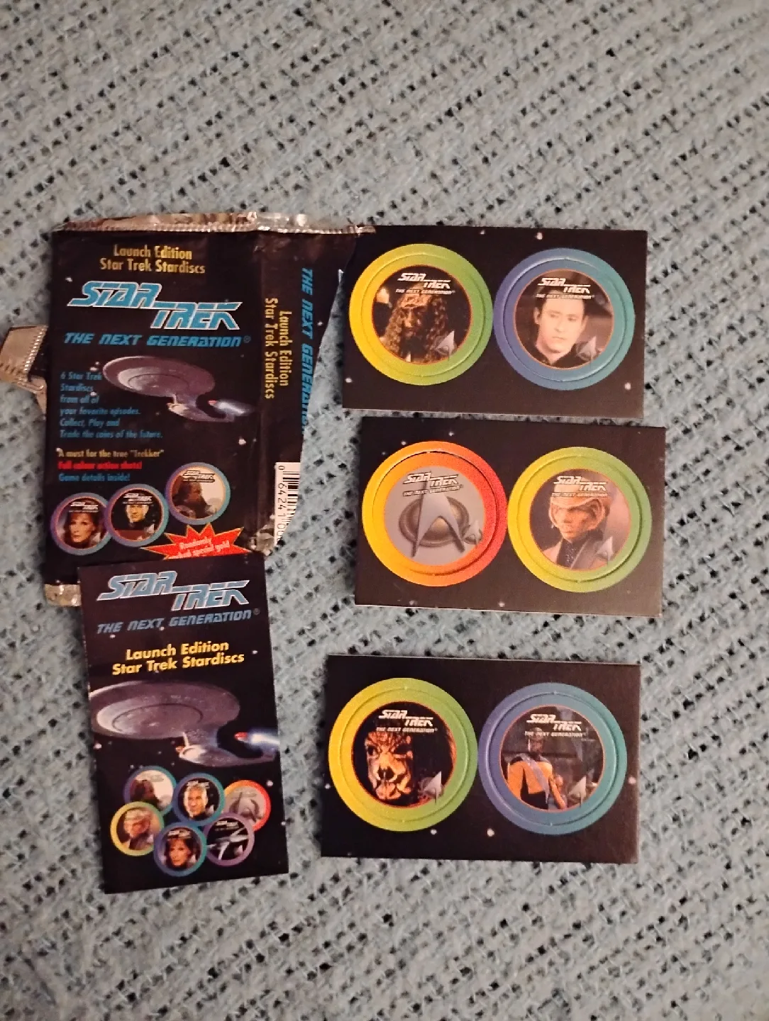 VINTAGE! 1994 LAUNCH EDITION STAR TREK STARDISCS thumbnail