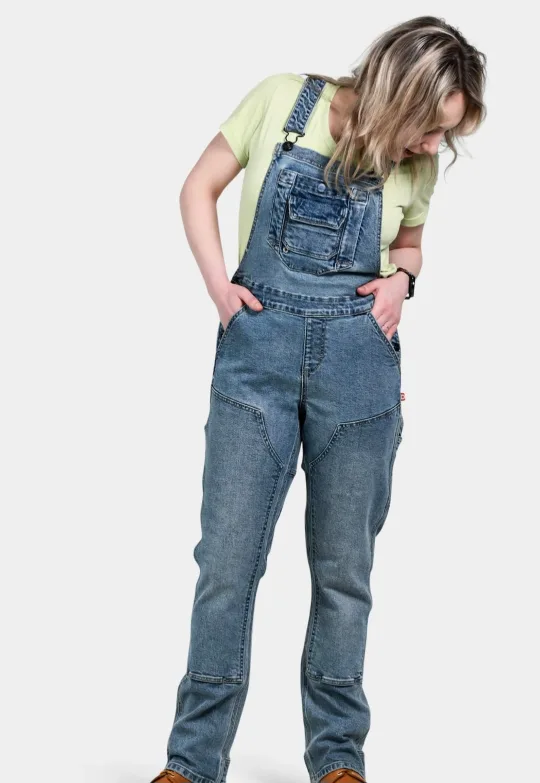 BNWT Dovetail Freshly Overall In Vintage Indigo Denim image indicator(2)