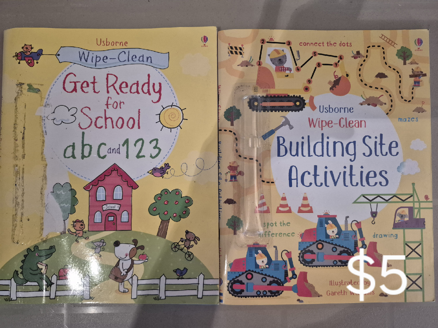 Usborne Wipe-Clean Activity Books