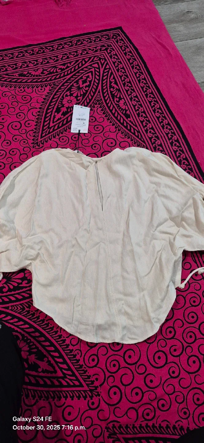 Zara Linen Blend Top & Pants Set - image indicator(4)