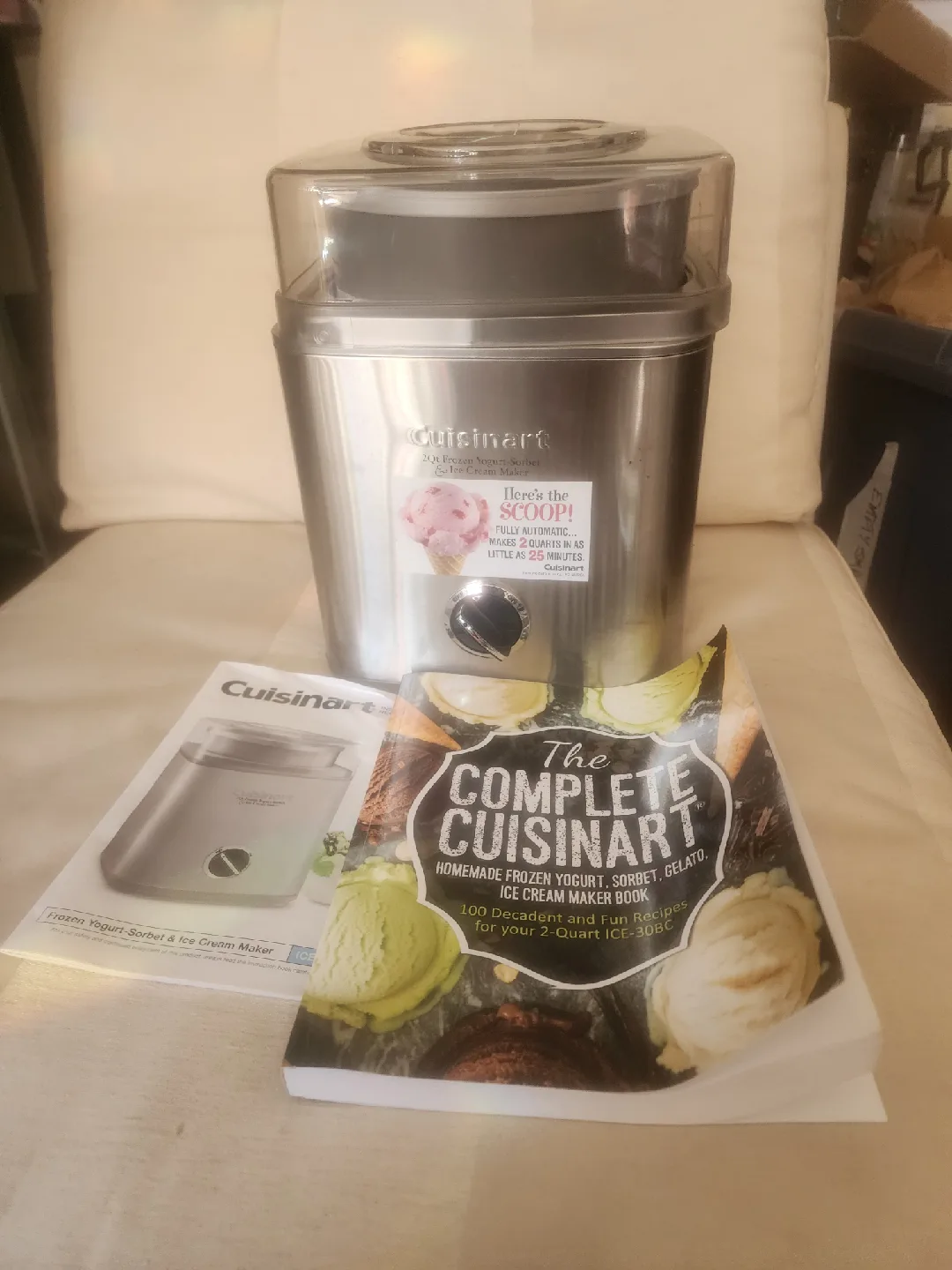 Cuisinart 2-Quart Ice Cream Maker and ice cream Maker book thumbnail