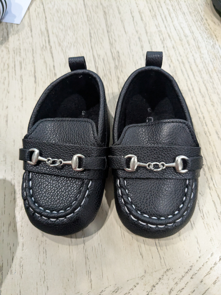 Baby Loafers - Size 3 - Black