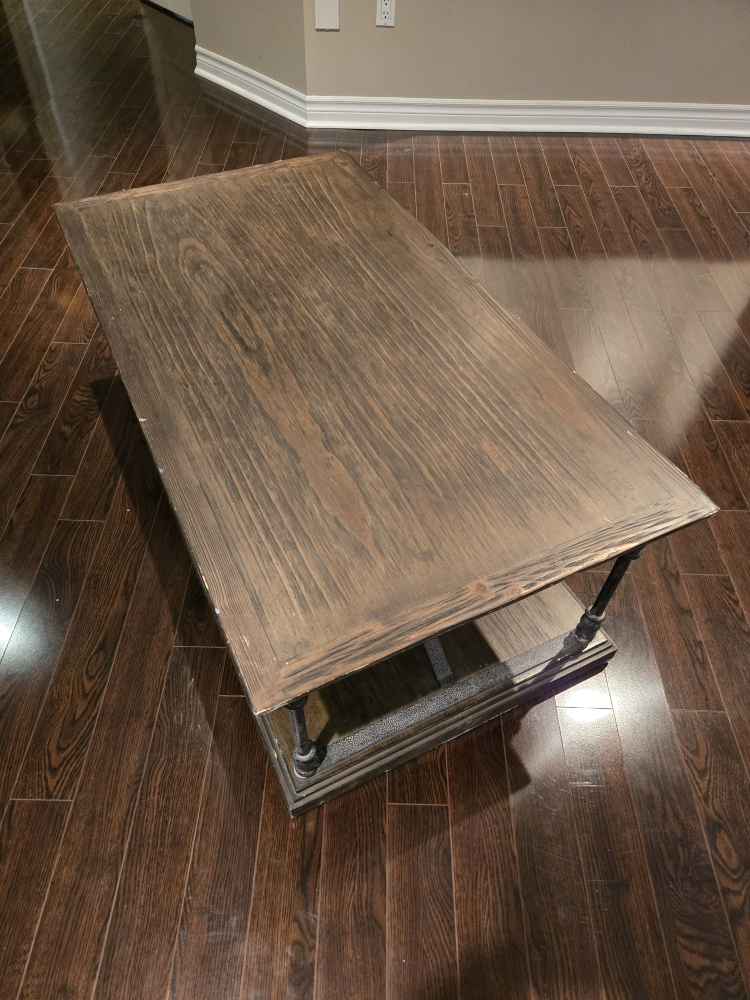 Wooden Coffee Table with Shelf