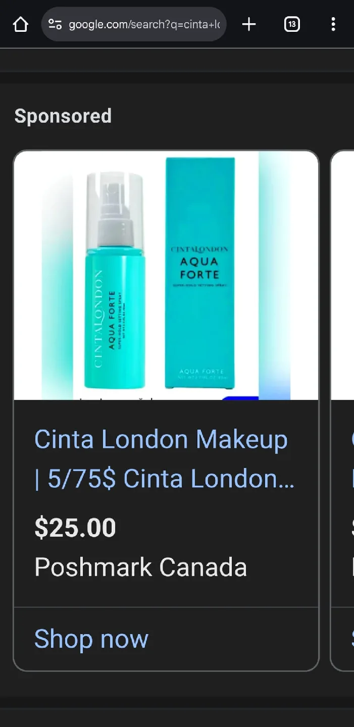 Cinta London Aqua Forte Super-Hold Setting Spray - NEW image indicator(3)