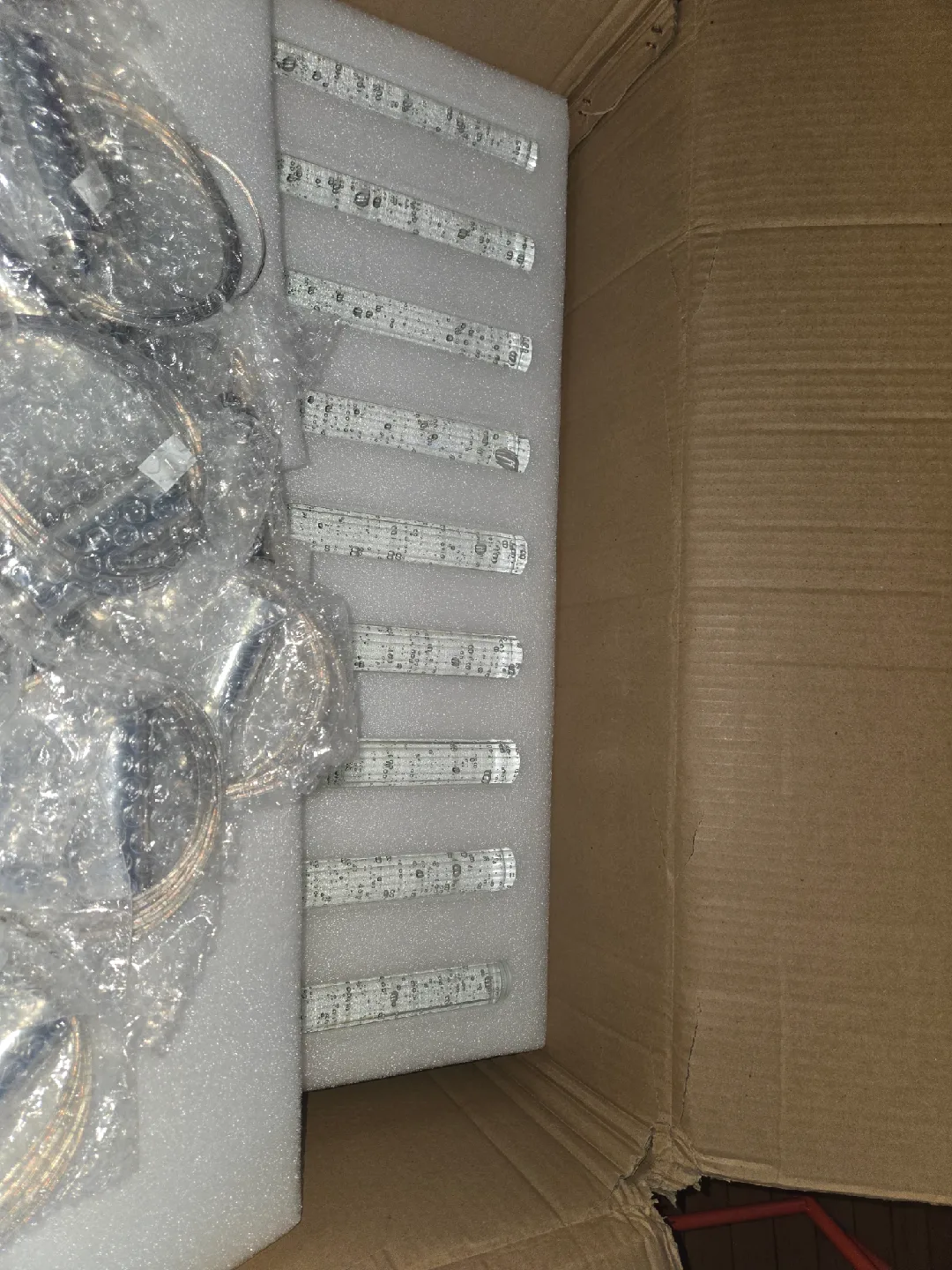 HAIXIANG 36-Lights Silver LED Crystal Chandelier image indicator(7)