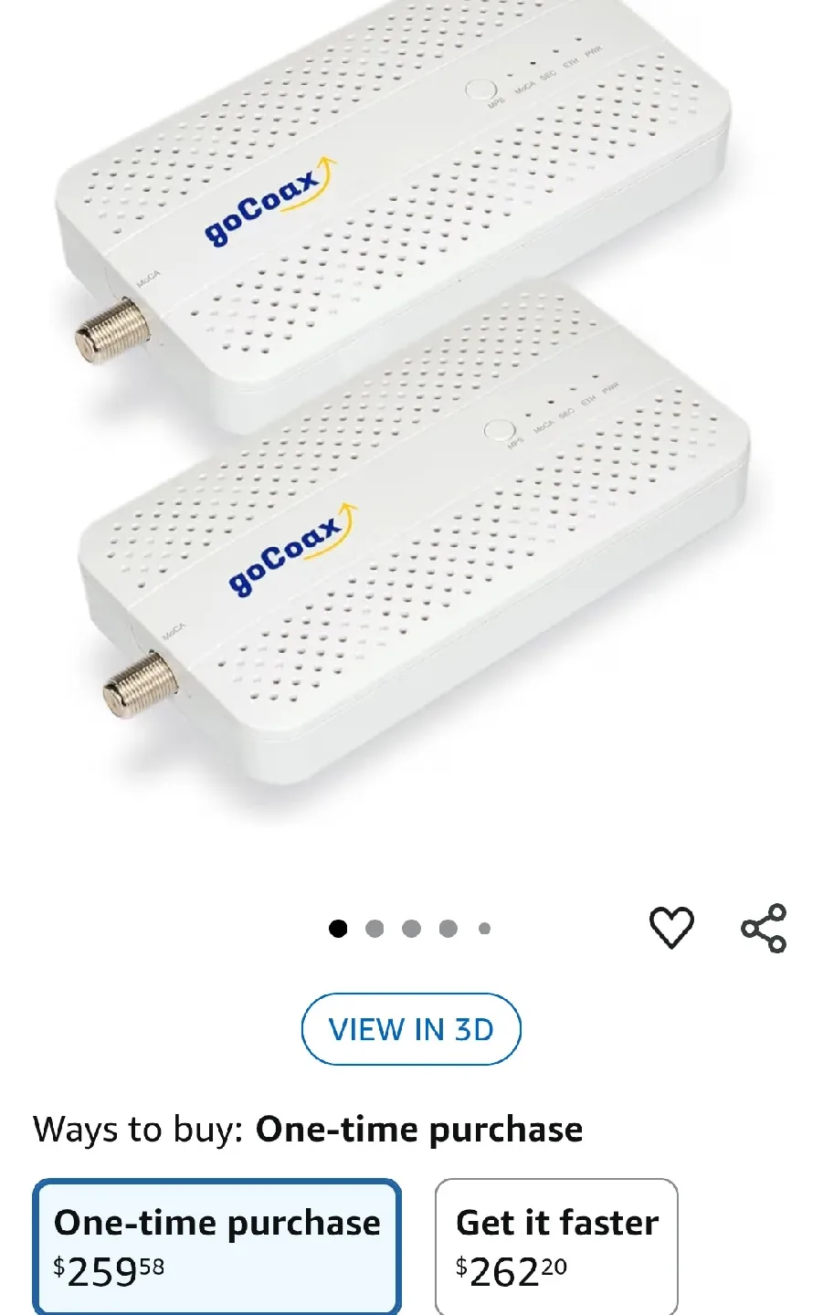 GoCoax MoCA 2.5 Ethernet Adapters (2-Pack) image indicator(3)