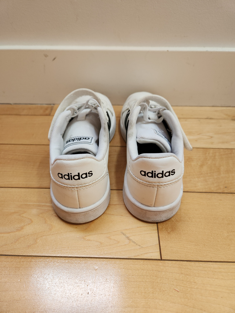 Adidas Grand Court Velcro Kids Shoes - Size 2 (Youth) - photo 3