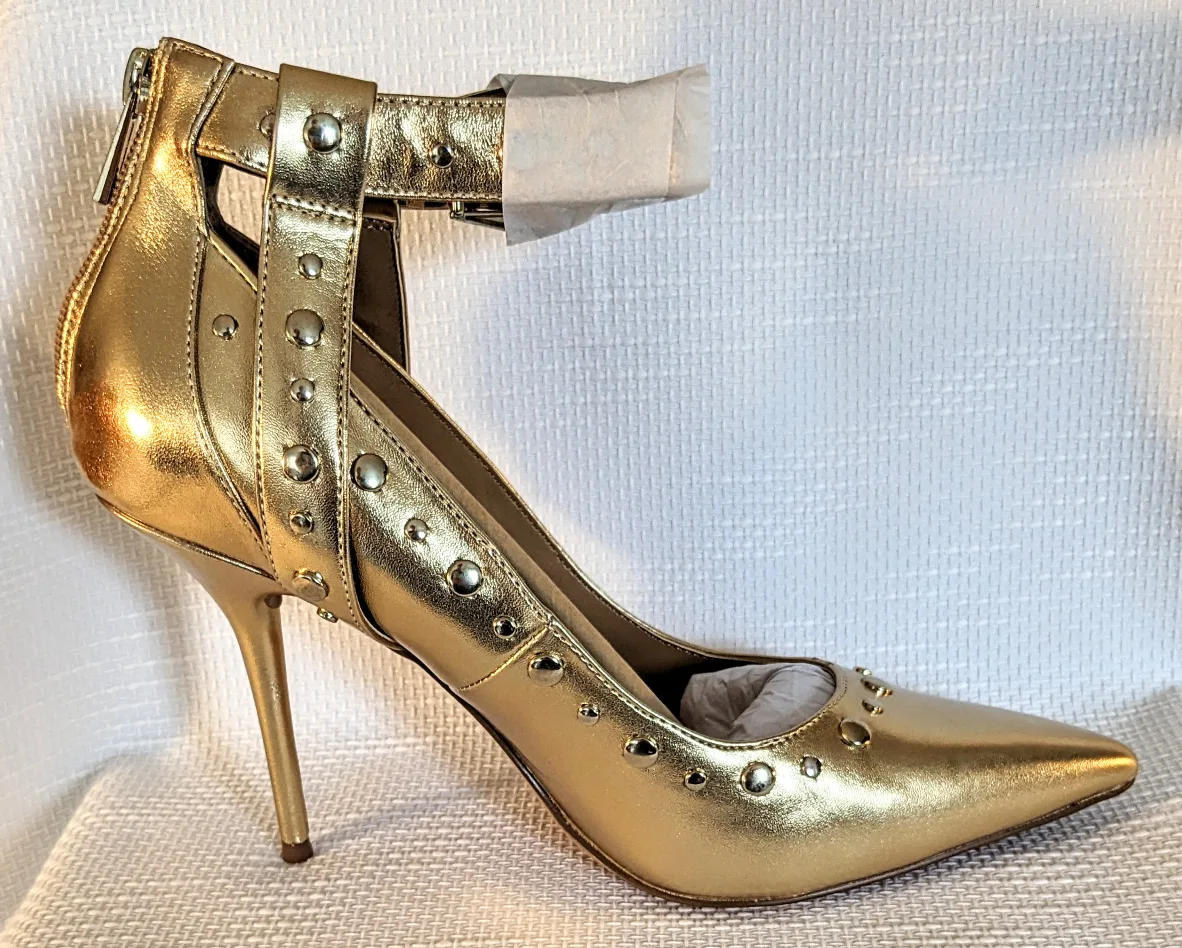 Jessica Simpson Ankle Strap Studded Stilettos image indicator(8)