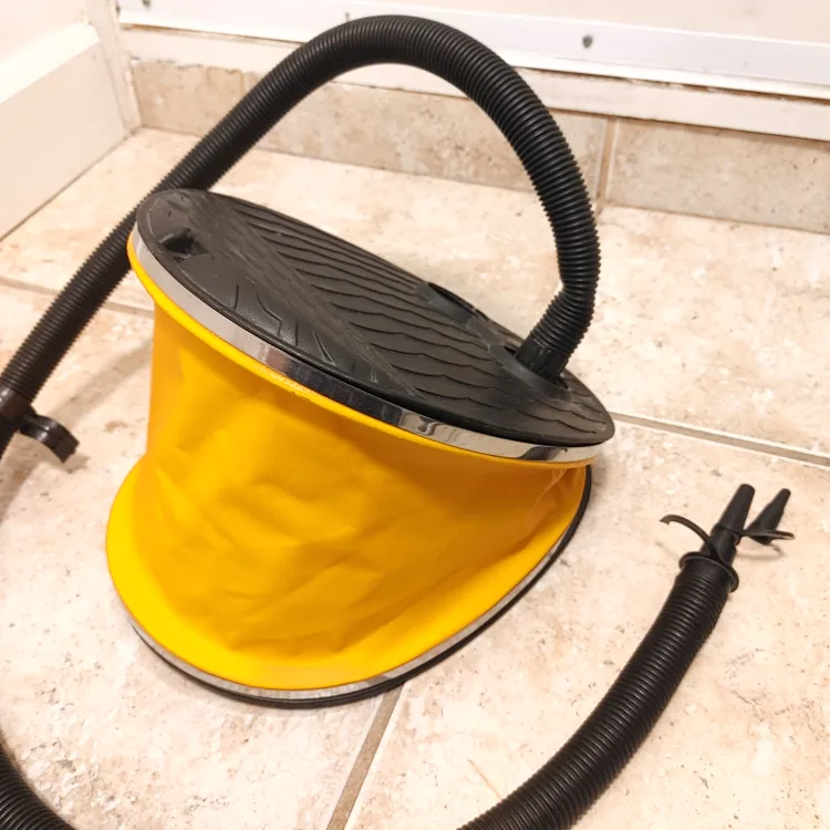 Foot Air Pump - Yellow & Black thumbnail