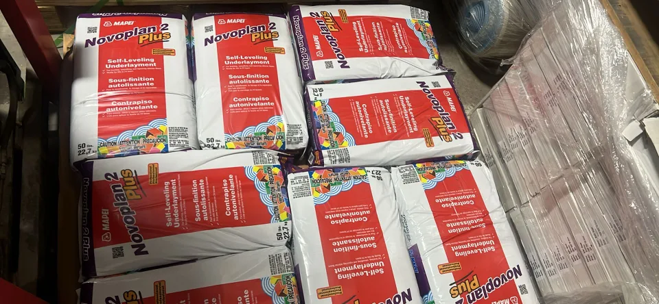 self leveling bags for floors