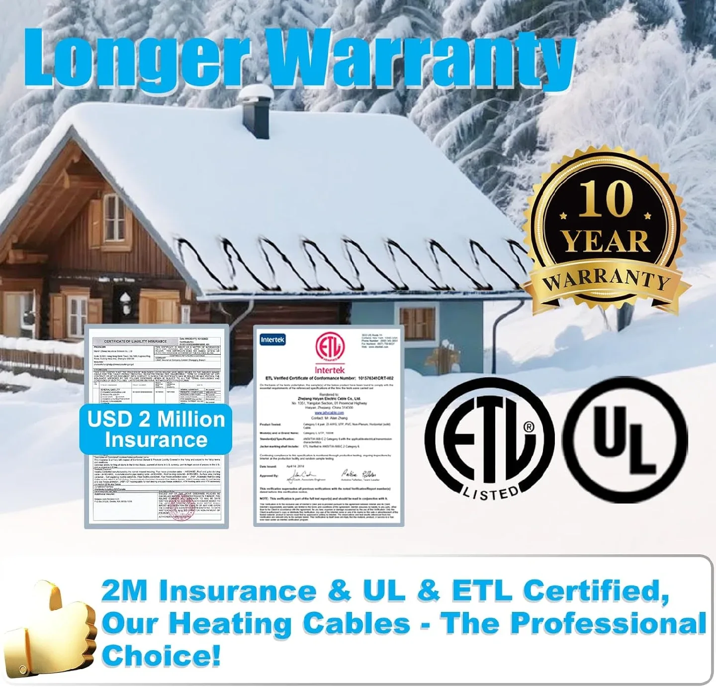 Roof and Gutter Snow De-Icing Kit BNIB image indicator(4)