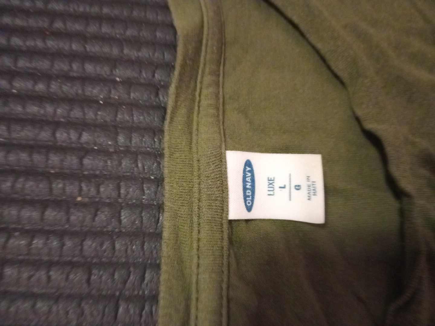 Old Navy Luxe Olive Green T-Shirt - Large - photo 2