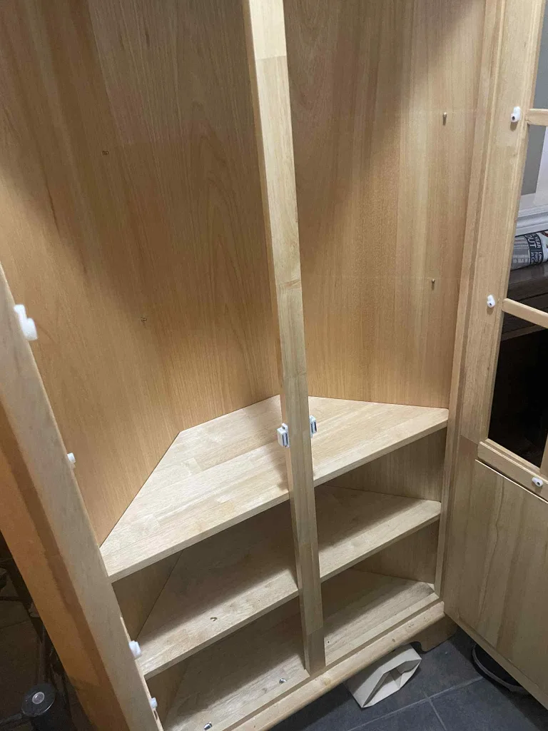 Wooden Display Corner Cabinet image indicator(2)