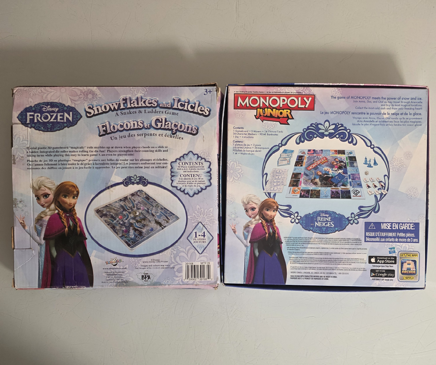 Disney Frozen Monopoly Junior & Snowflakes and Icicles Game - photo 2