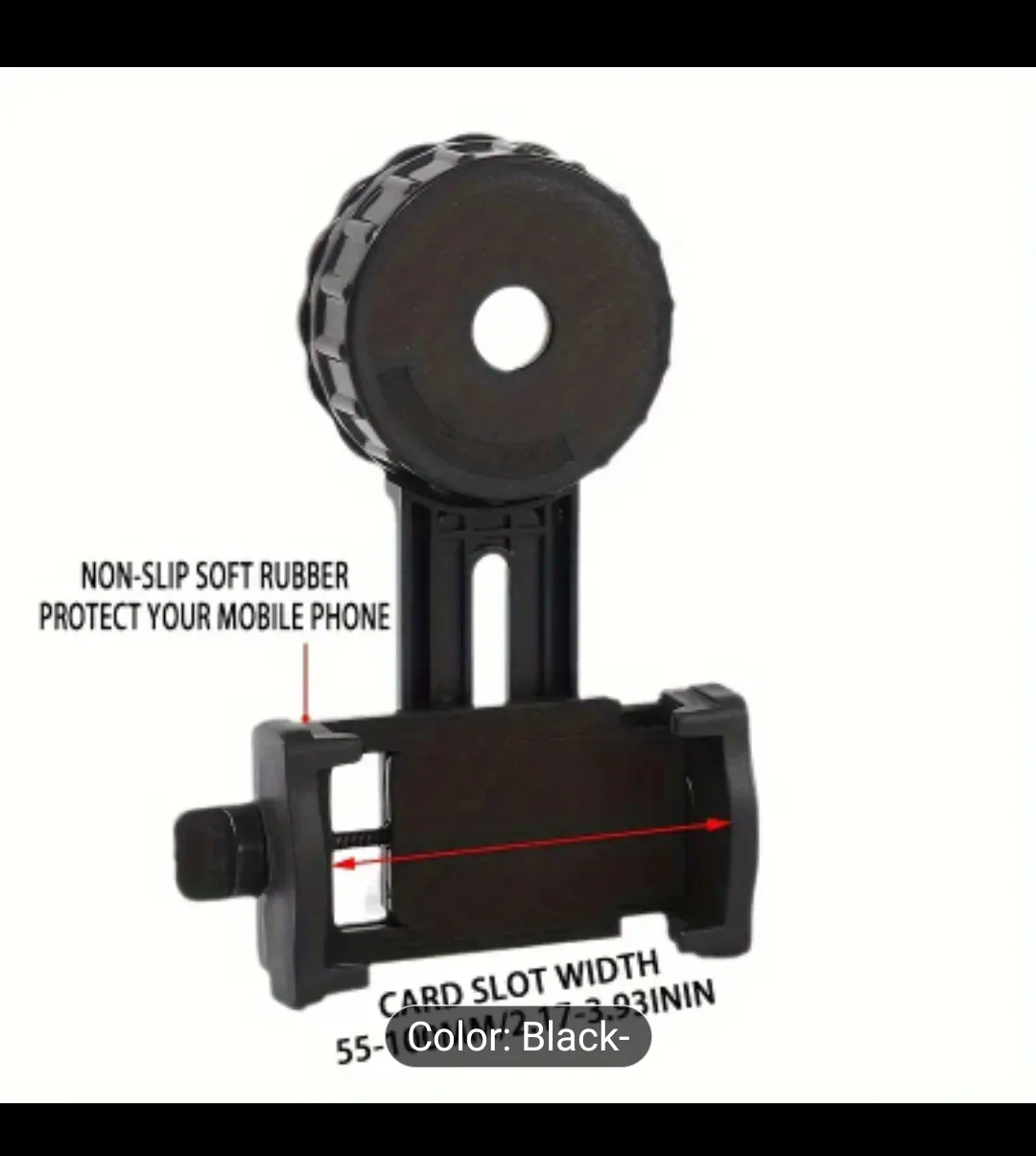 Telescope Cell Phone Adapter Mount - Black image indicator(6)