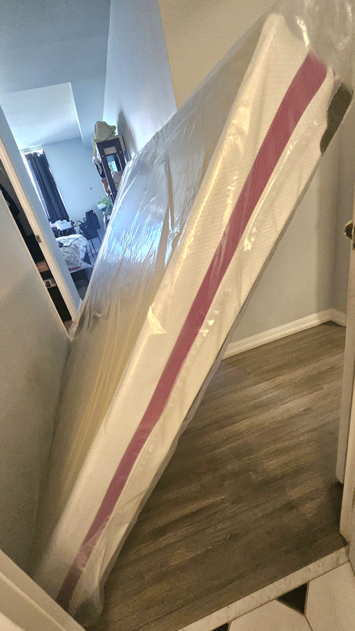 almost new box spring queen