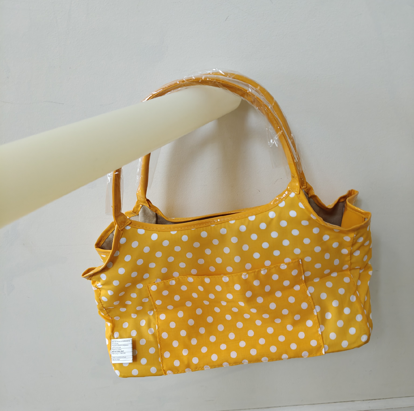 Yellow Polka Dot Tote Bag - photo 3