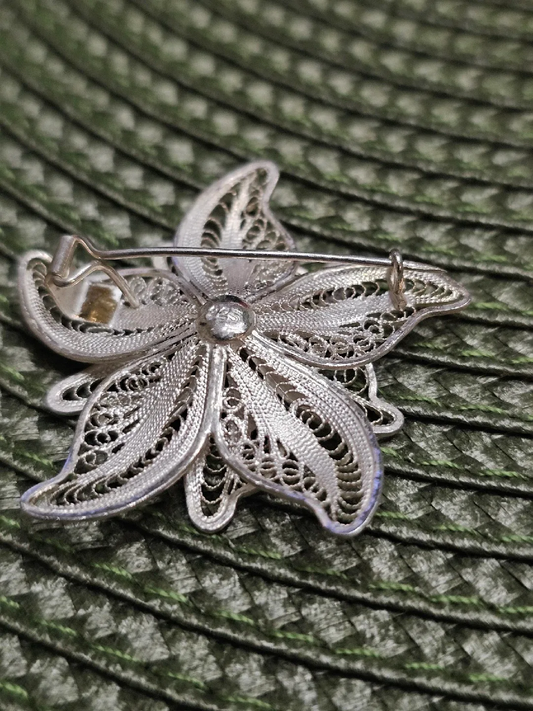 925 Sterling Silver Flower Brooch image indicator(2)