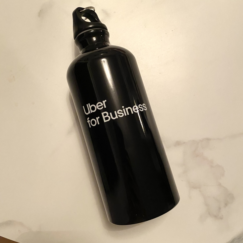Uber Water Bottle NEW - 20oz, Black