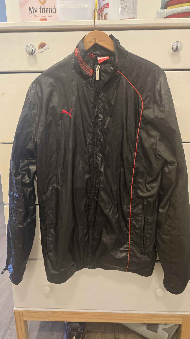 Puma Scuderia Ferrari Black Jacket - Size L