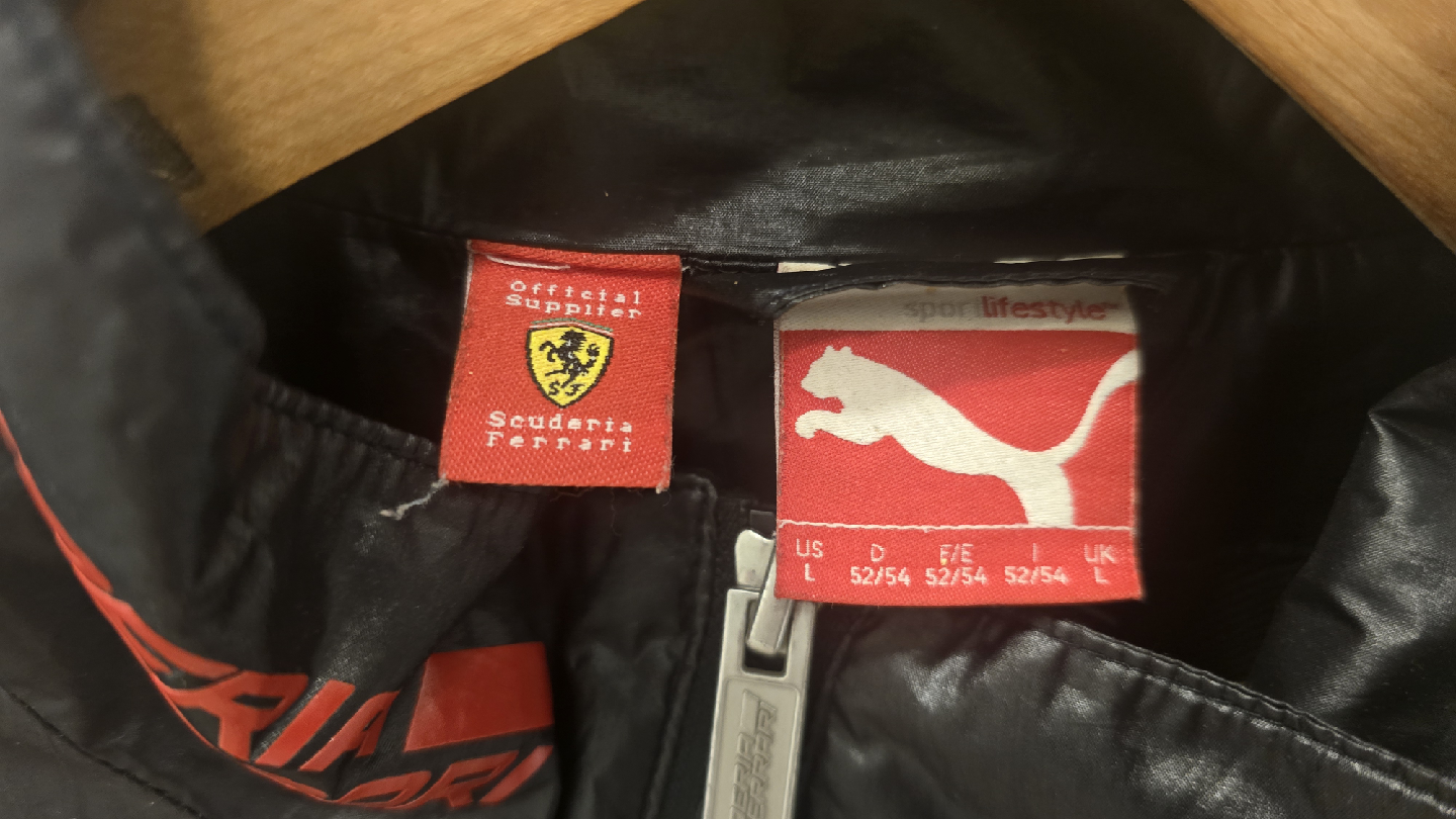 Puma Scuderia Ferrari Black Jacket - Size L - photo 3