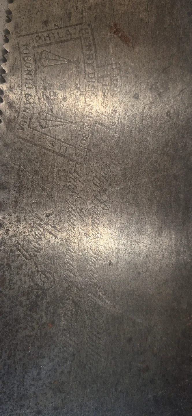 Tools Vintage Henry Disston & Sons Hand Saws image indicator(3)