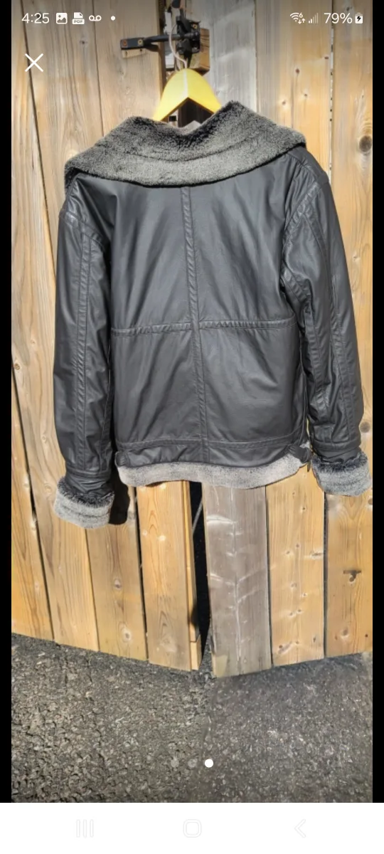 Le Chateau Black pu Leather Jacket image indicator(3)