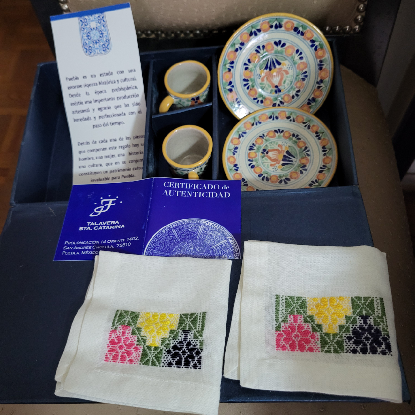 Talavera Santa Catarina Pottery Set