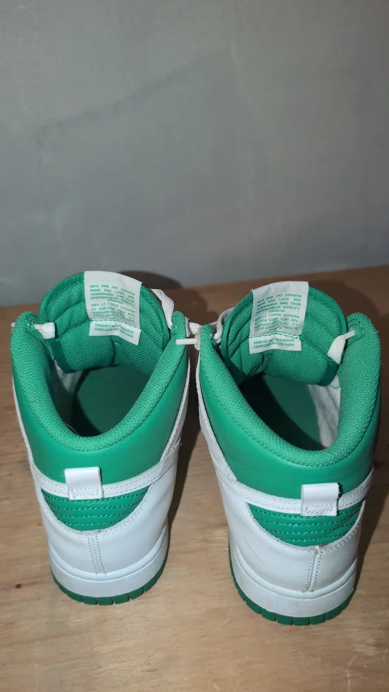 Nike Dunk High Green/White Shoes image indicator(3)