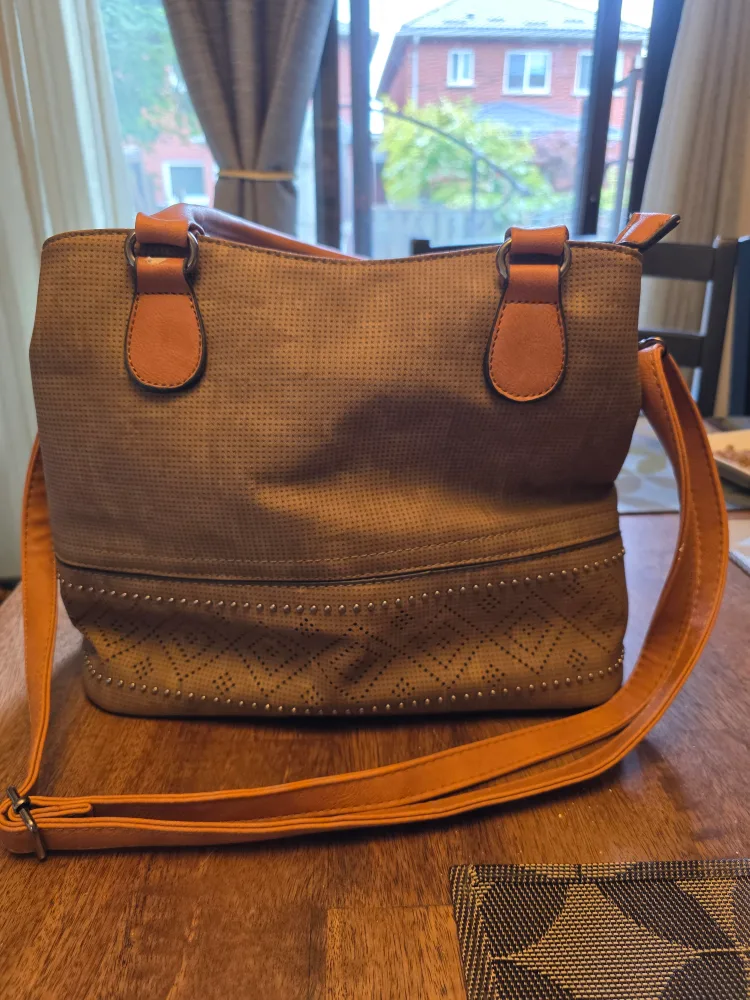 Brown Tote Bag with Shoulder Strap image indicator(3)