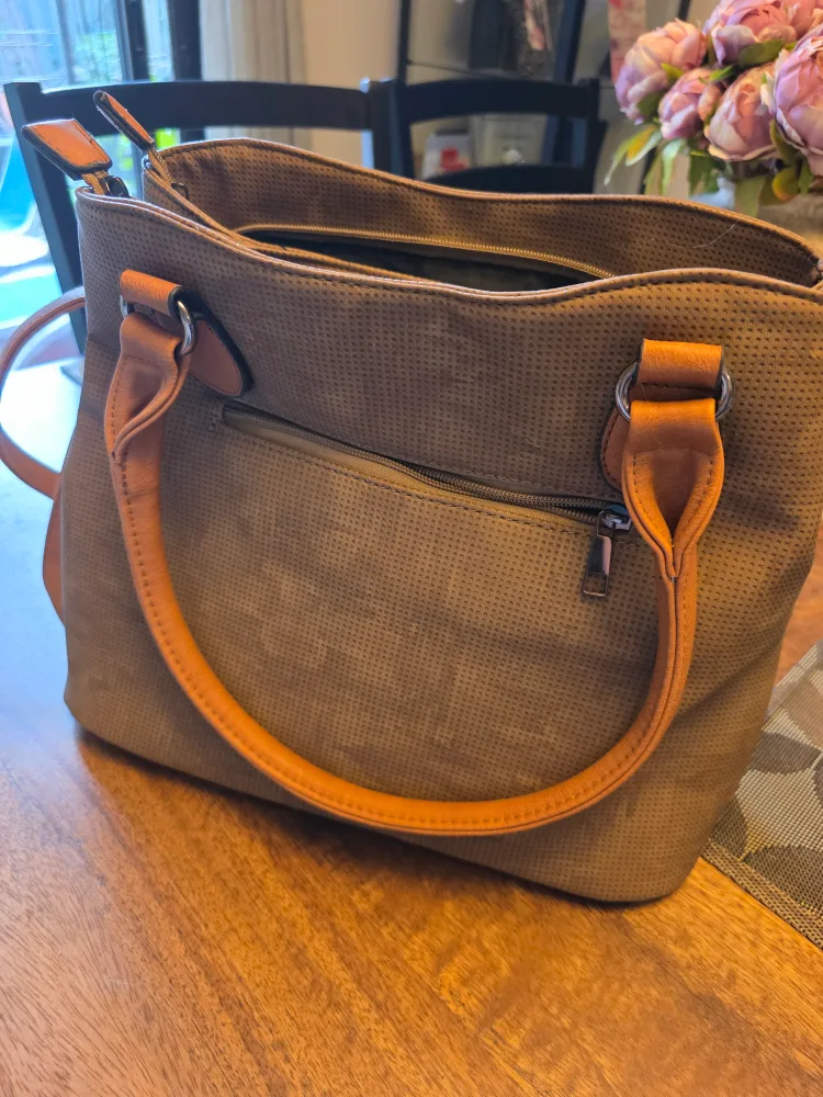 Brown Tote Bag with Shoulder Strap image indicator(4)