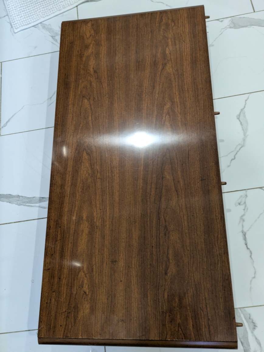 Dining Table with Four Chairs - Brown Wood - photo 2