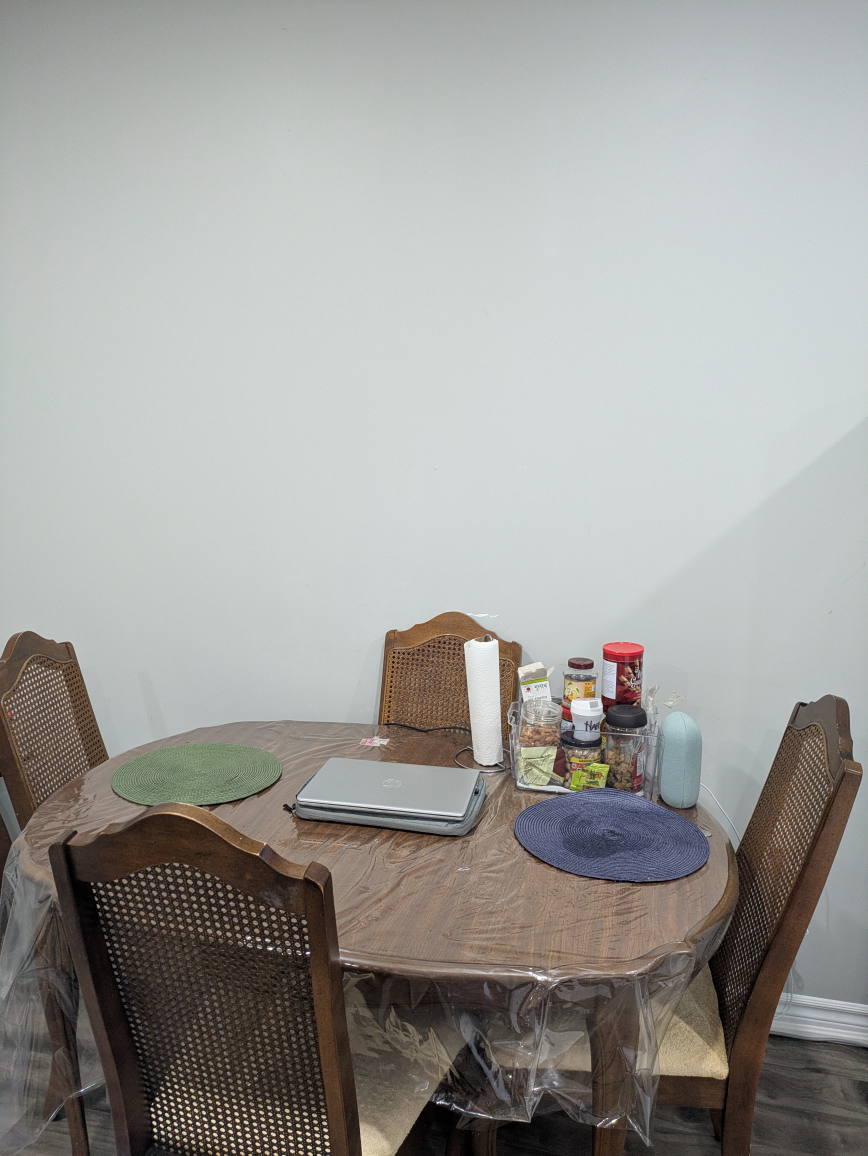 Dining Table with Four Chairs - Brown Wood - photo 4