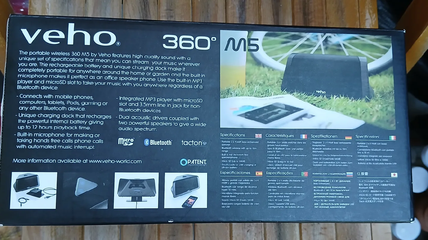 Veho 360° M5 Portable Wireless Speaker image indicator(5)