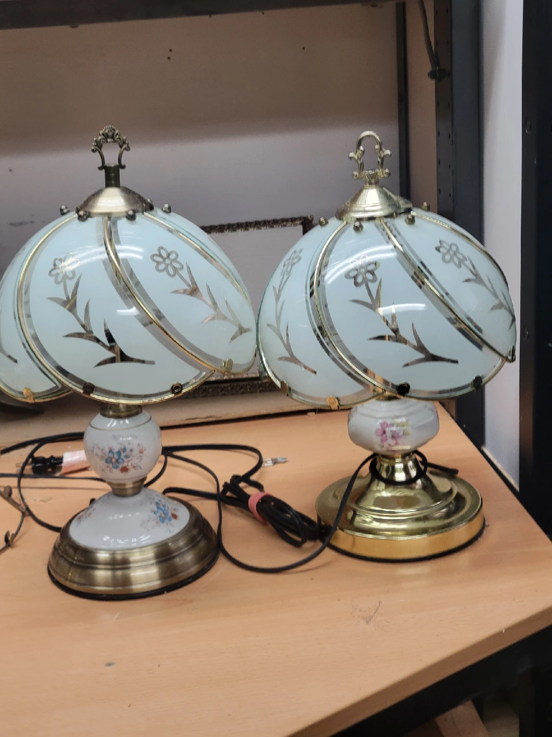 Vintage Table Lamps - Set of 2.plus  vintage Lamp parts