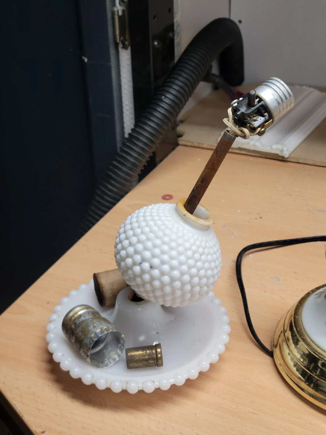 Vintage Table Lamps - Set of 2.plus  vintage Lamp parts - photo 5