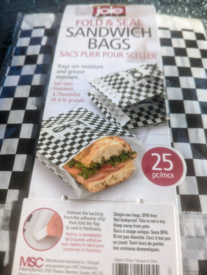Joie Fold & Seal Sandwich Bags (25 count)