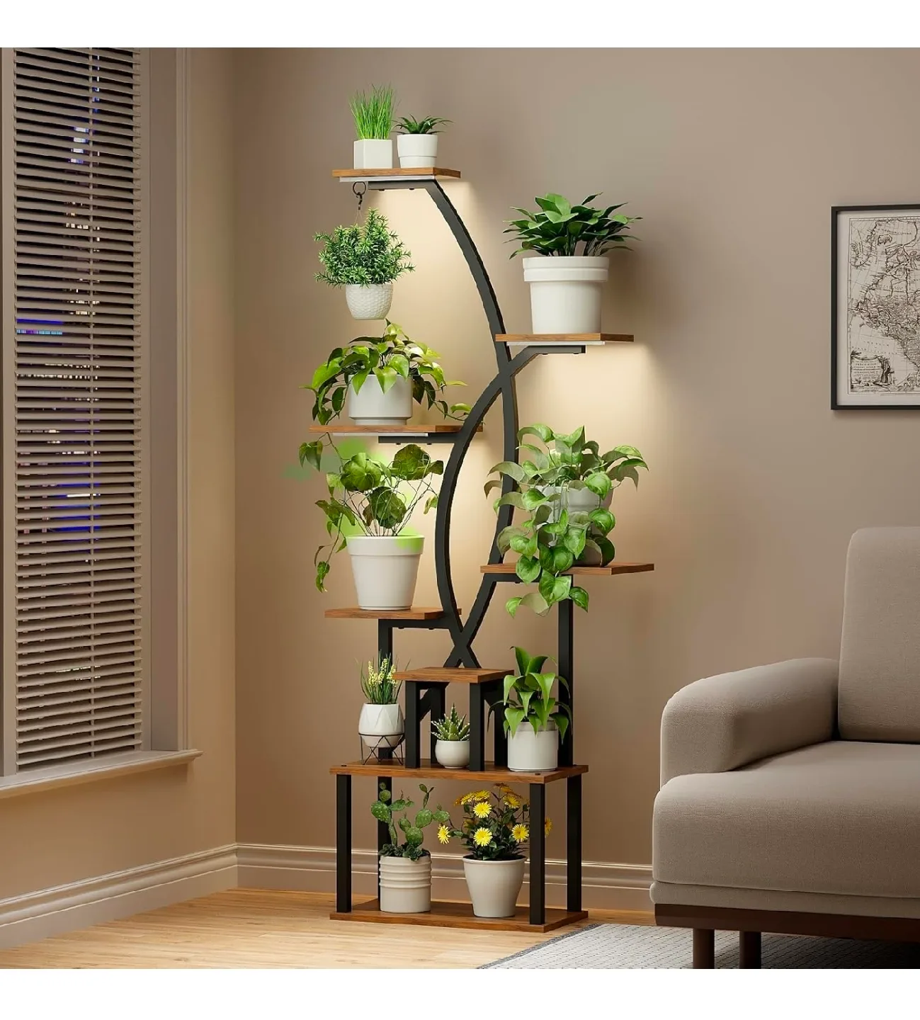 8 Tier Plant Stand Indoor Outdoor thumbnail