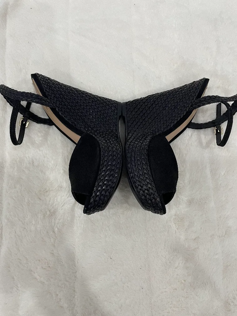 Aldo Black Wedge Sandals - Size 6.5 image indicator(4)