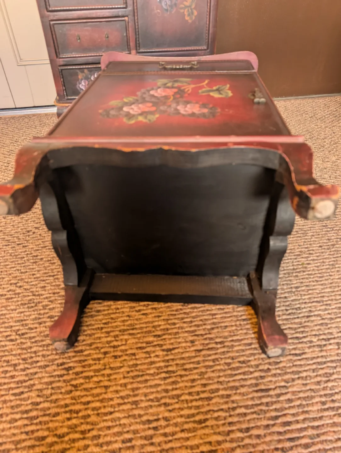 beautiful antique handcrafted and painted wardrobe set image indicator(9)