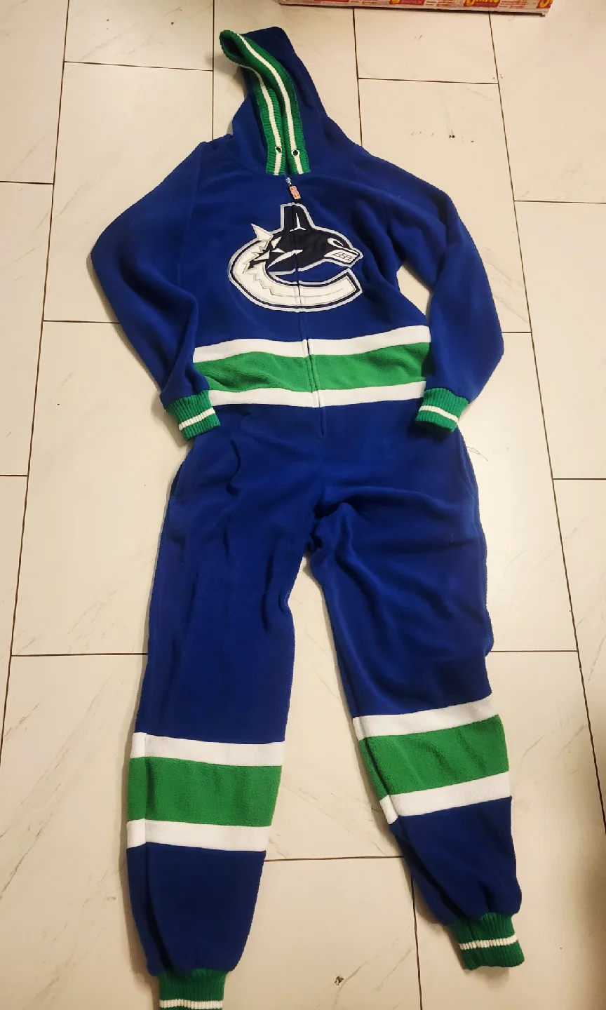Vancouver Canucks Hockey Sockey Onesie - Size M