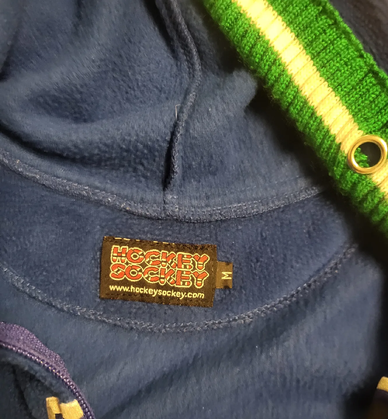 Vancouver Canucks Hockey Sockey Onesie - Size M image indicator(2)